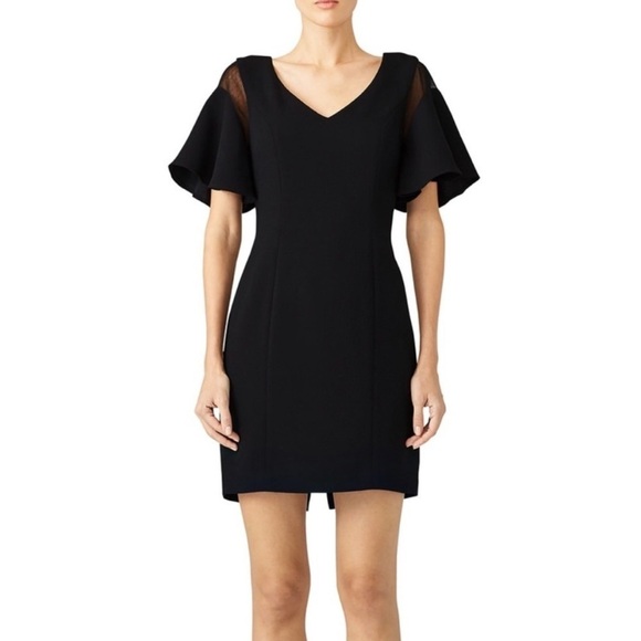 Slate & Willow Flutter LBD Crepe Dress - Picture 1 of 5